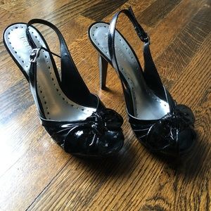 BCBG Girls Patent  Leather Peep Toe Heels